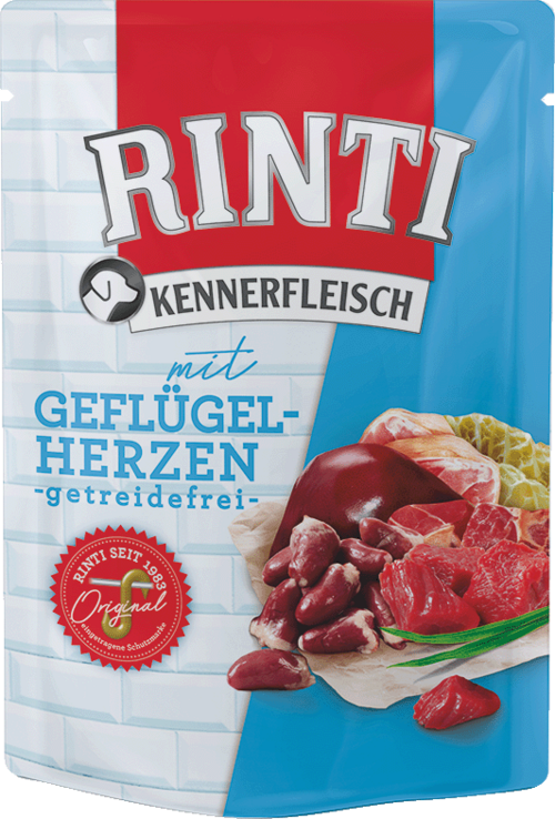 RINTI YÜREKLI POUCH KÖPEK MAMASI 400 GR X 5 ADET