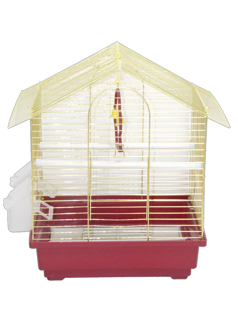 DAYANG İKI KAPILI ÇATILI MUH.KAFES PIRINÇ 30X23X39 X 1 ADET