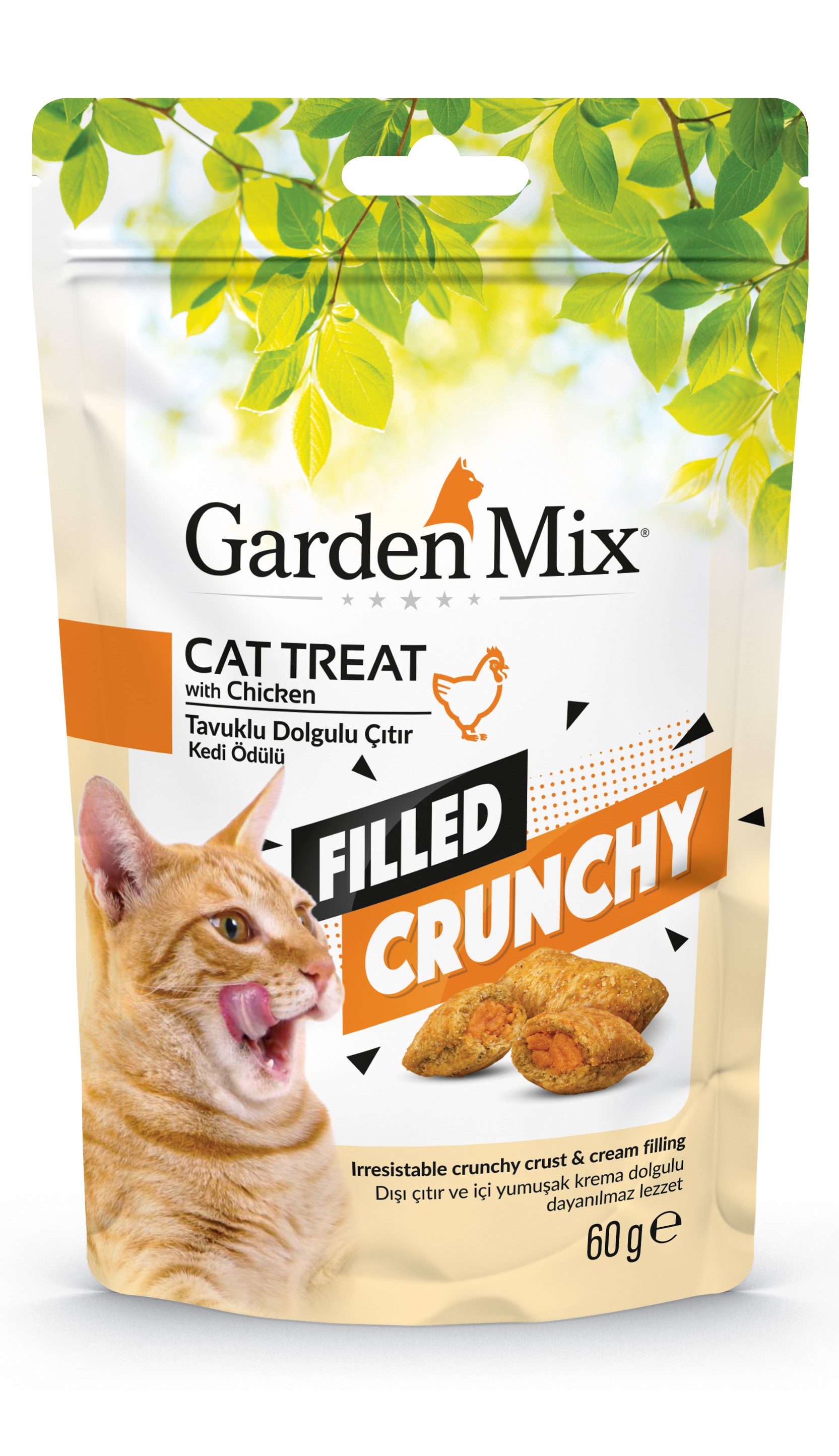 GARDENMIX TAVUKLU İÇI DOLGULU KEDI ÖDÜLÜ 60 GR X 6 ADET