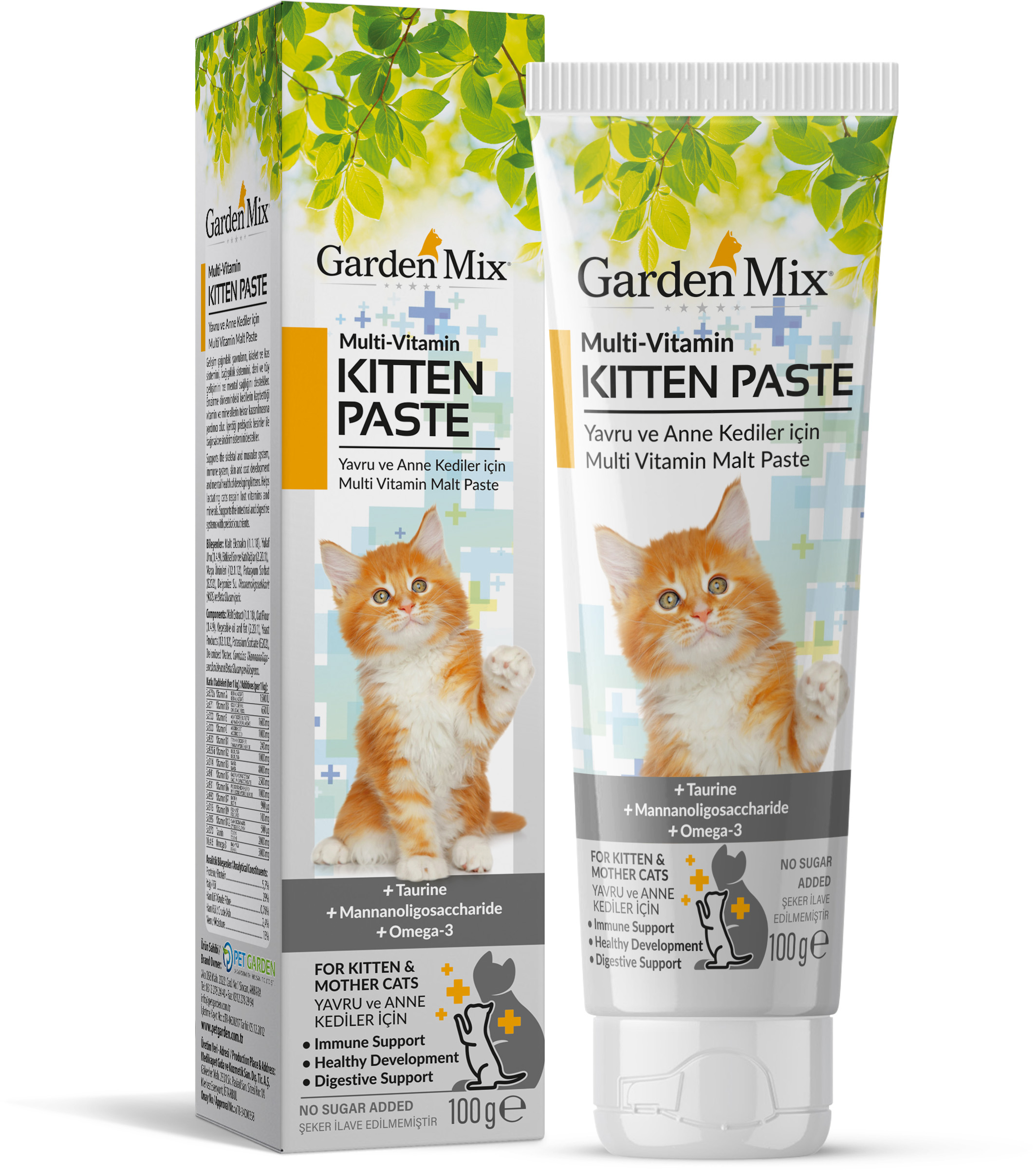 GARDEN MIX KEDI KITTEN MULTIVITAMIN MACUN 100 GRAM X 2 ADET
