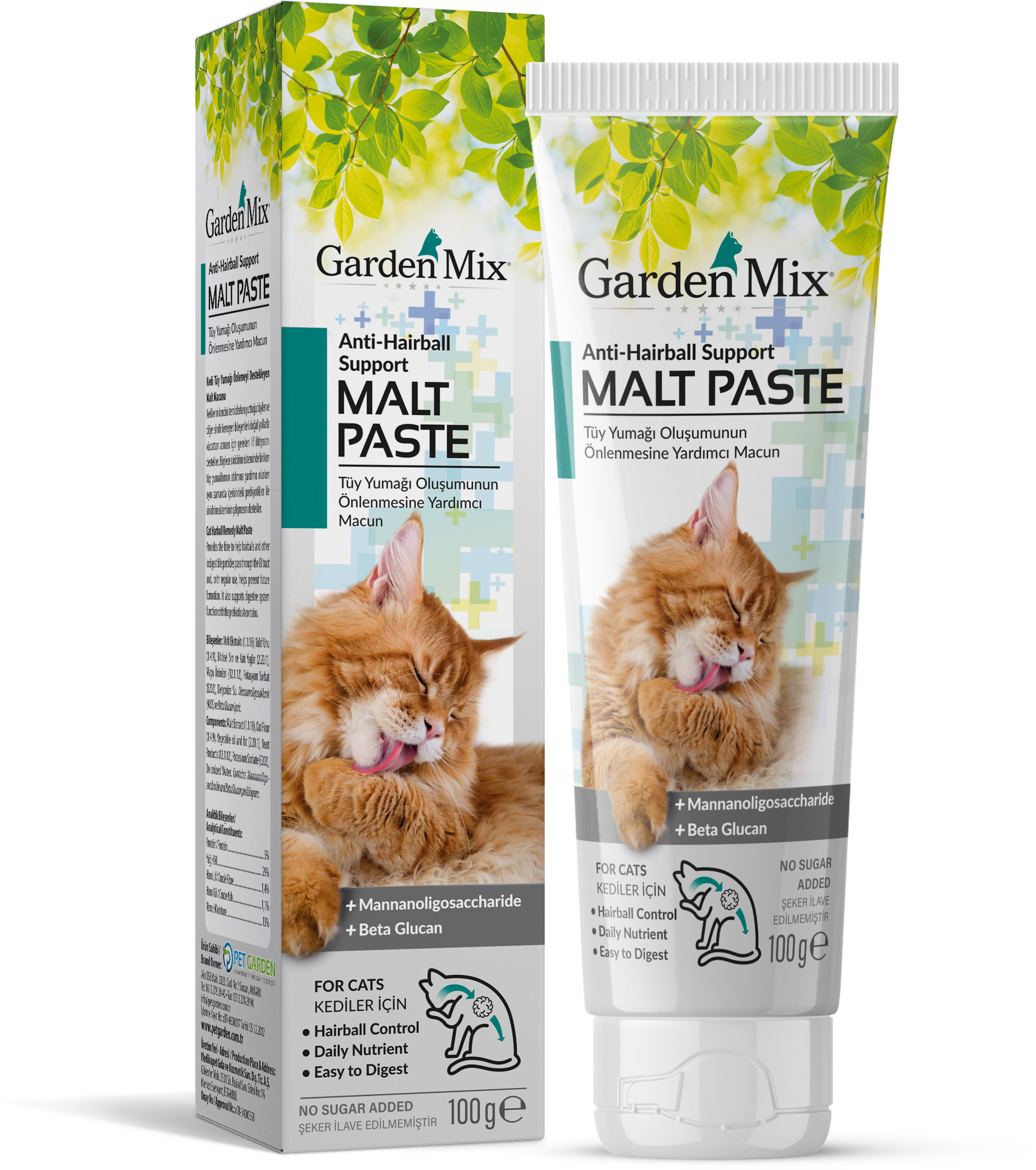 GARDEN MIX ANTI HAIRBALL KEDI MALT MACUNU 100 GRAM X 2 ADET