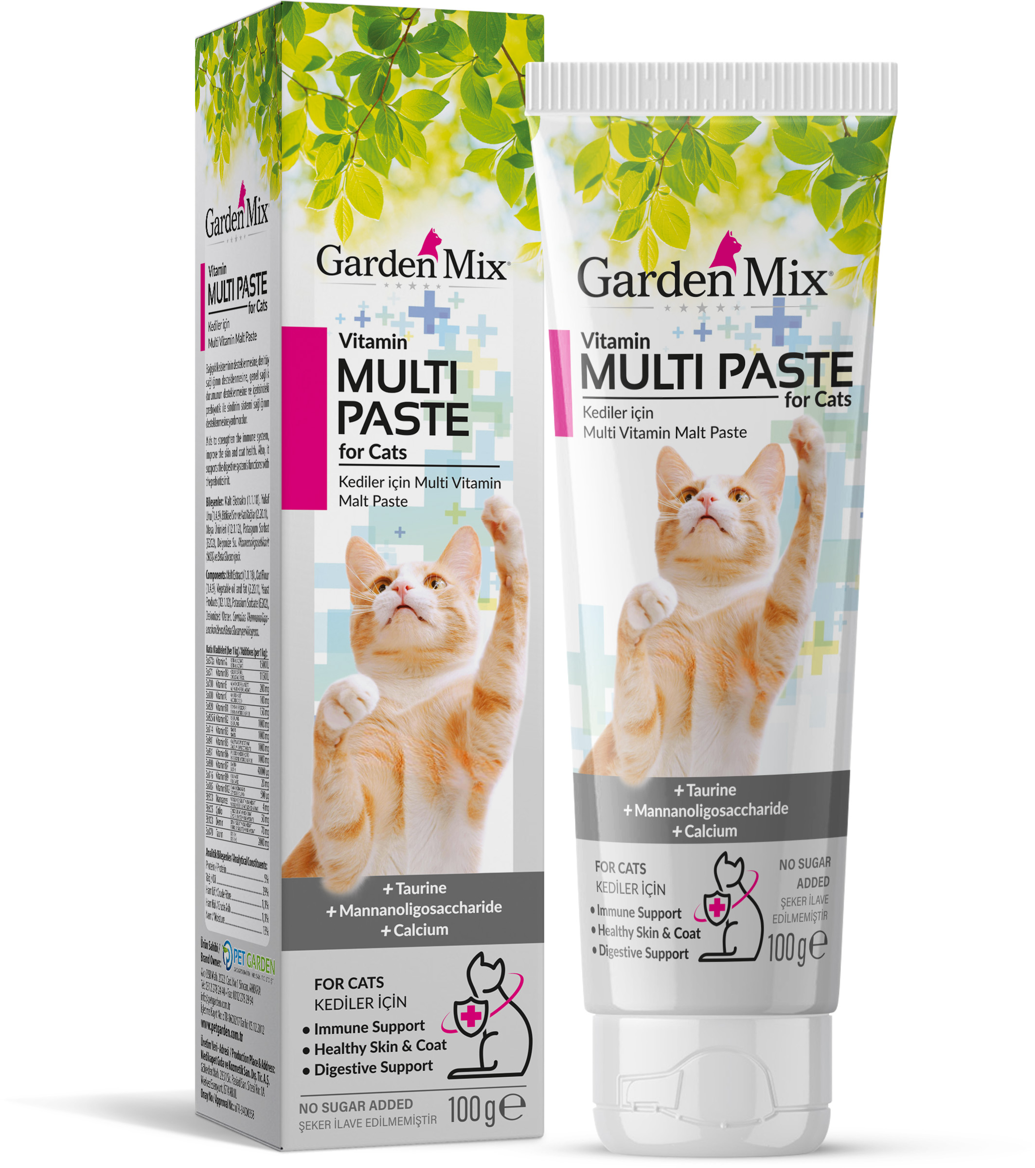 GARDEN MIX KEDI MULTIVITAMIN MACUN 100 GRAM X 2 ADET