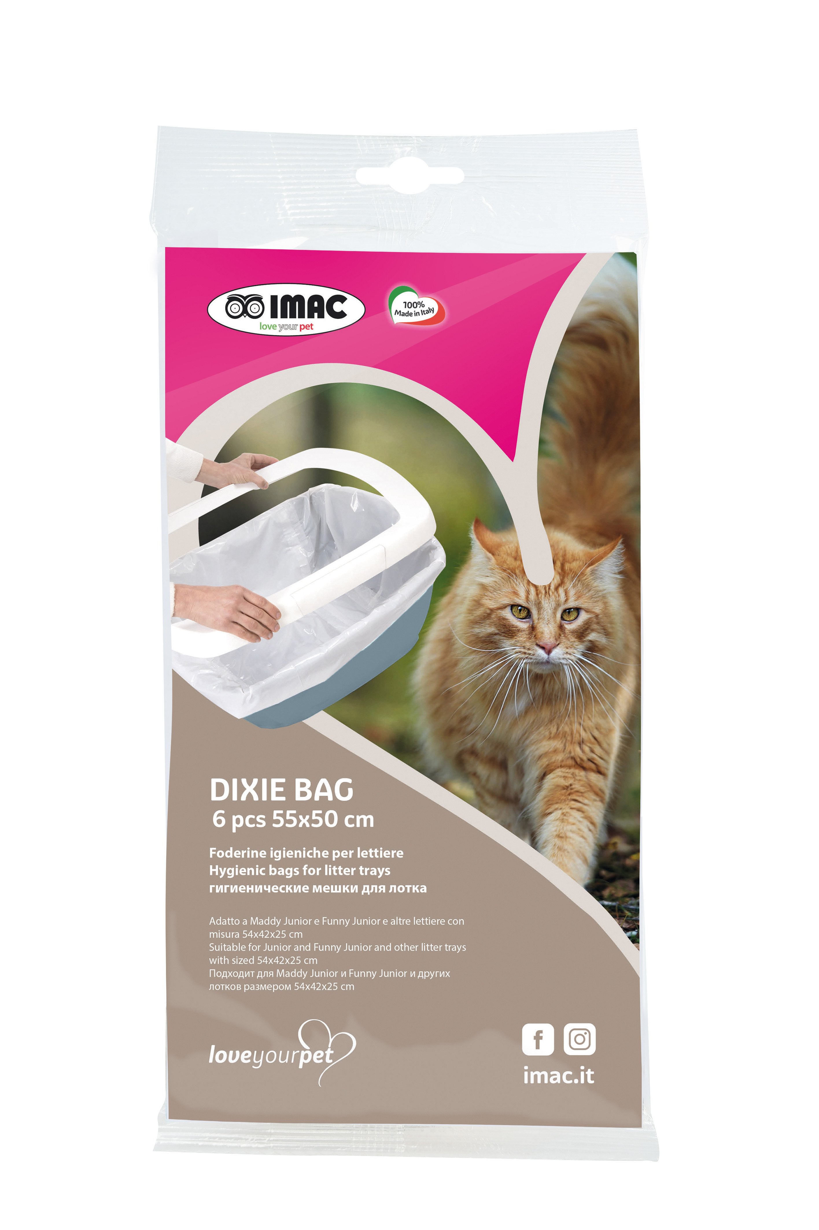 Imac Dıxıe Bag 6x10 Pcs Kedi Tuvaleti Torbası