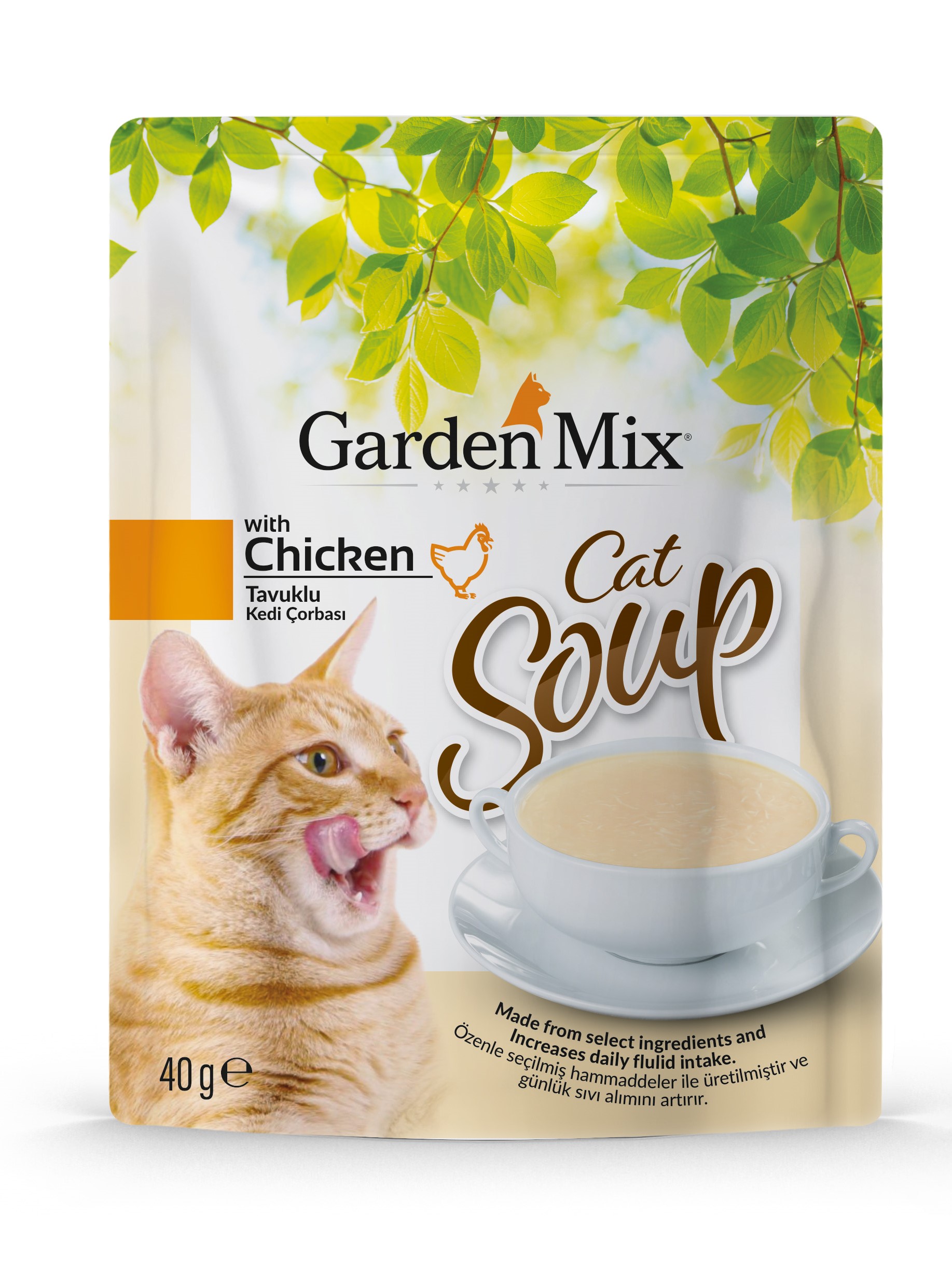 GARDENMIX TAVUKLU KEDI ÇORBASI 40GR X 6 ADET