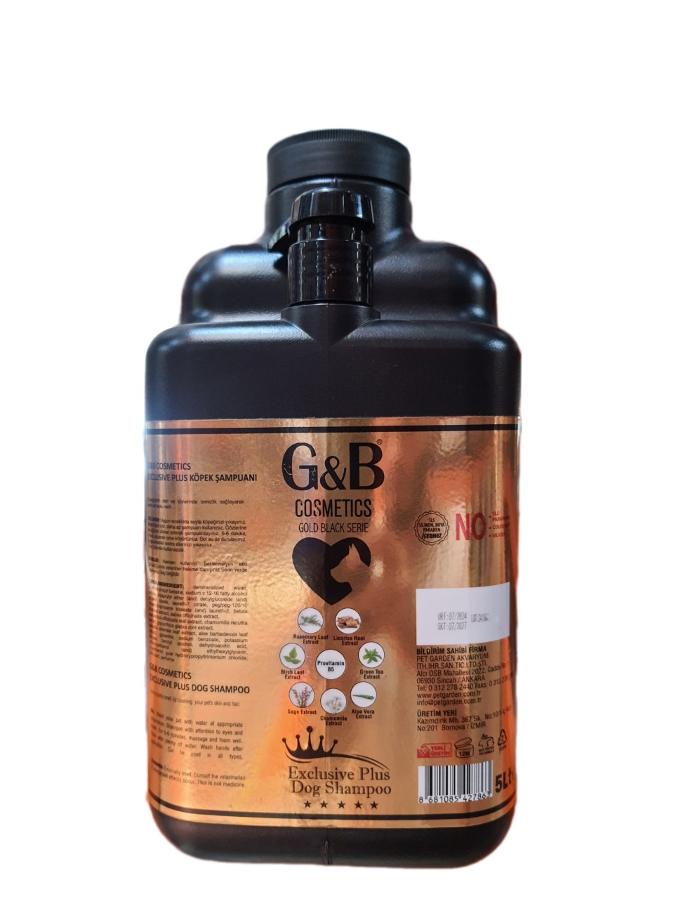 G&b Exclusive Pet Şampuan 5 Lt