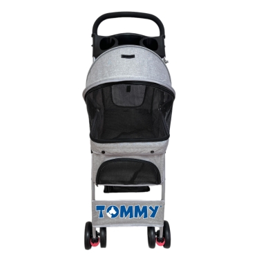 Tommy Evcil Hayvan Arabası Gri 80.5*45.5*101 Max 15kg
