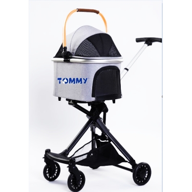 Tommy Evcil Hayvan Arabası Gold Gri 83*48.5* 110cm Max 10kg