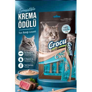 Crocus Ton Balıklı Krema Kedi Ödülü 4x15g