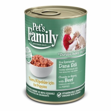 Pets Famıly Dana Etli Yavru Köpek Konservesi 400g