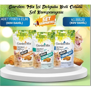 Garden Mix İçi Dolgulu Kedi Ödülü Set Kampanyası