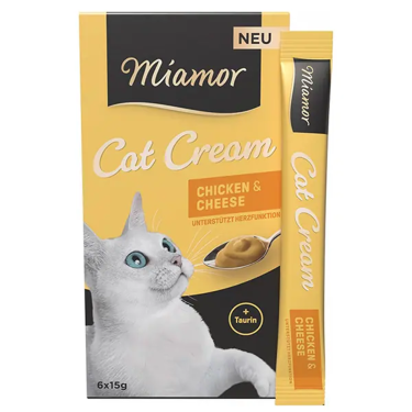Mıamor Cream Tavuk&peynirli Kedi Ödülü 6x15g