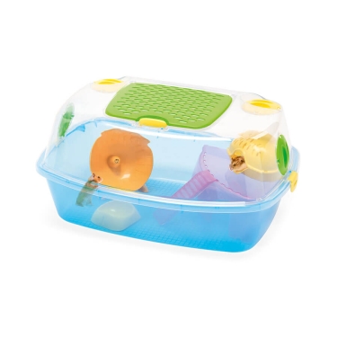 Imac Yo-yo Plus Plastik Hamster Kafesi Mavi 54x39x27cm
