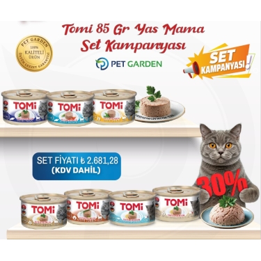 Tomi 85 Gr Yaş Mama Set Kampanyası