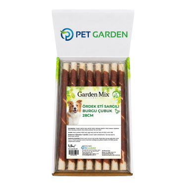 Garden Mıx Ördek Eti Sargılı Burgu Çubuk 28cm - 1,5 Kg