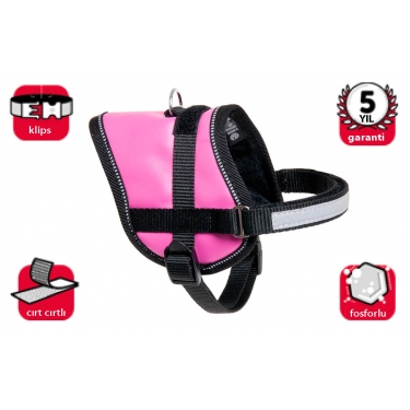 Karlıe Reflektörlü Göğüs Tasma Xs 26-35cm Pembe