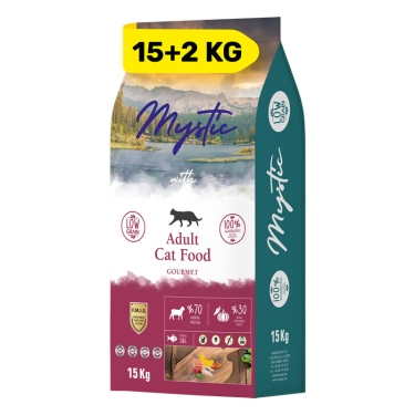 Mystic Yetişkin Kedi Maması Gurme 15+2kg Bonus