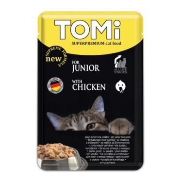 Tomi Yavru Kedi Kümes Hayvanlı Pouch Mama 100gr