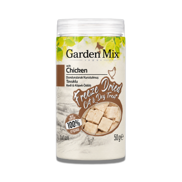 Garden Mix (freeze Dried) Tavuklu Kedi Ve Köpek  Ödül Maması 50 Gr