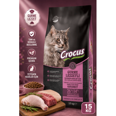 Crocus Gurme Yetişkin Kedi Maması 15 Kg