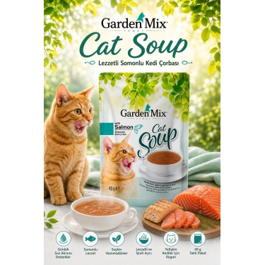Gardenmix Somonlu Kedi Çorbası 40gr
