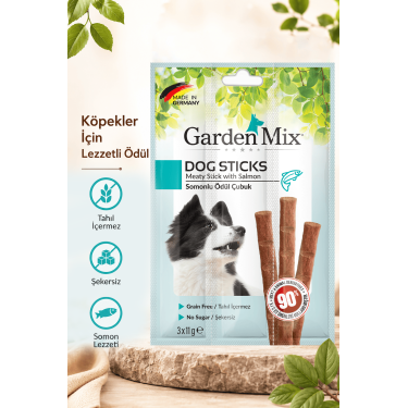 Gardenmix Somonlu Köpek Stick Ödül 3*11g 20‘li