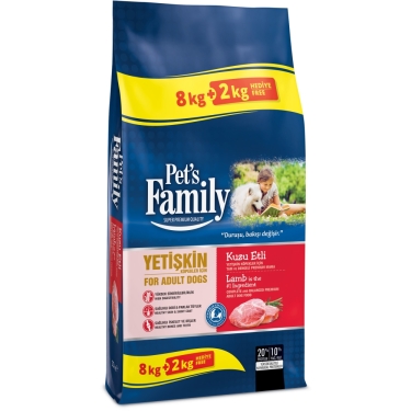 Pets Family Kuzuetli Yetişkin Köpek Maması 8+2 Kg