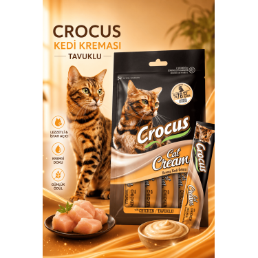 Crocus Tavuklu Krema Kedi Ödülü 4x15g