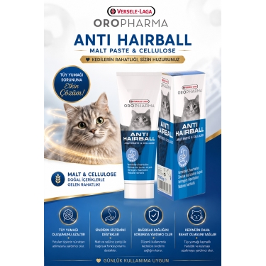 Versele Laga Oropharma Antı Haırball Kedi Malt Macunu 100 G.