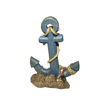 Dophin Halatlı Çapa Akvaryum Dekoru