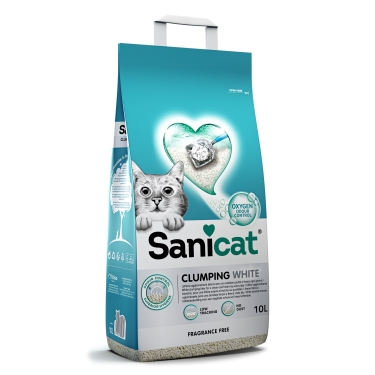 Sanicat Clumping White Kokusuz Kedi Kumu 10 L
