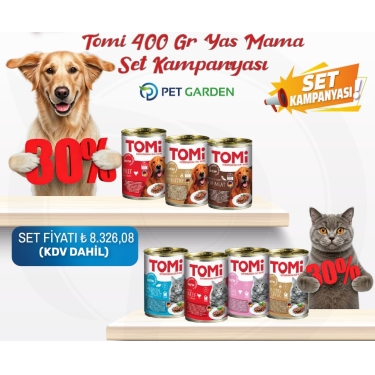 Tomi 400 Gr Yaş Mama Set Kampanyası