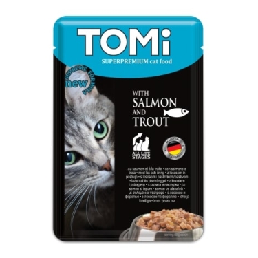 Tomi Kedi Somon & Alabalık Pouch Mama 100gr