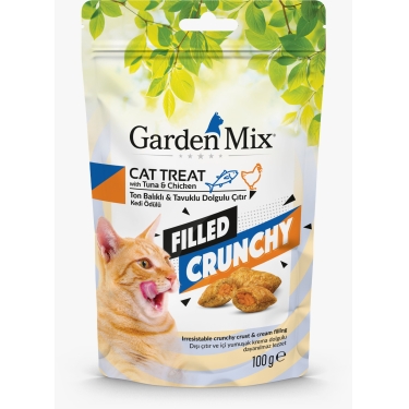 Gardenmix Ton Balıklı Ve Tavuklu İçi Dolgulu Kedi Ödülü 100 Gr