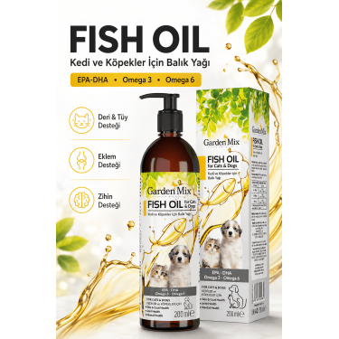 Garden Mix Kedi Ve Köpek Somon Yağı 200ml