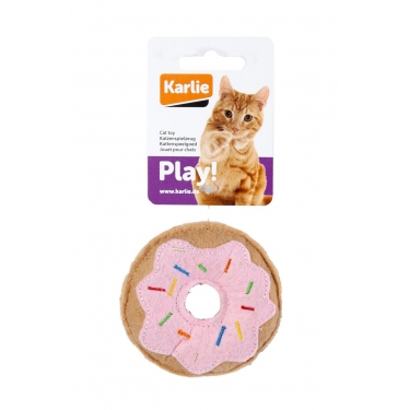 Karlie Peluş Kedi Oyuncağı 7,5 Cm Çörek Pembe