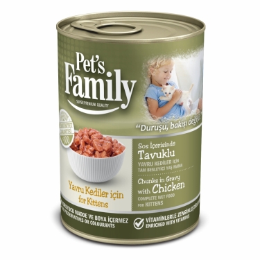 Pets Famıly Tavuklu Yavru Kedi Konservesi 400g