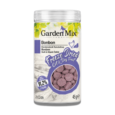 Garden Mix (freeze Dried) Bonbon Kedi Ve Köpek  Ödül Maması 45 Gr