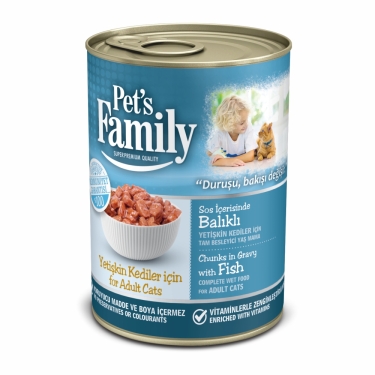 Pets Famıly Balıklı Kedi Konservesi 400g