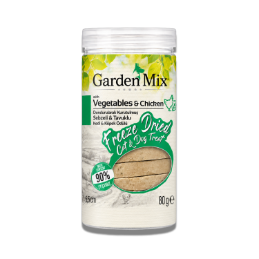Garden Mix (freeze Dried) Sebzeli Ve Tavuklu Kedi Ve Köpek Ödül Maması 80 Gr