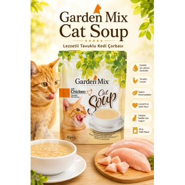Gardenmix Tavuklu Kedi Çorbası 40gr