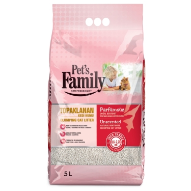 Pets Famıly Naturel İnce Bentonit Kedi Kumu 5lt