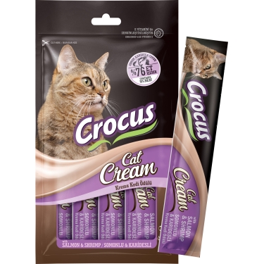 Crocus Somonlu Ve Karidesli Krema Kedi Ödülü 4x15g