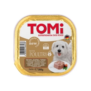 Tomi Köpek Kümes Hayvanlı Pate Alüminyum Yaş Mama 300gr (pate)