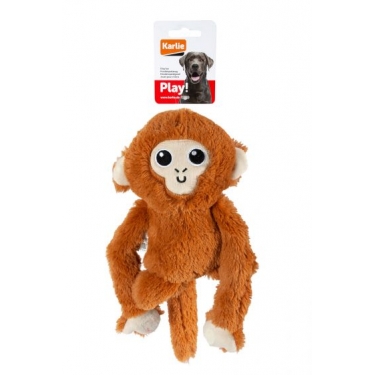 Karlıe Peluş Oyuncak Maymun Kahverengi 18cm