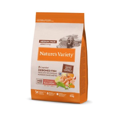 N.v. Dog Selected Med/max Adult Norw.salmon 10kg