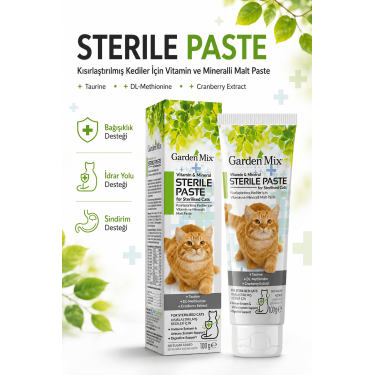 Garden Mix Kedi Steril Multivitamin Macun 100 Gram