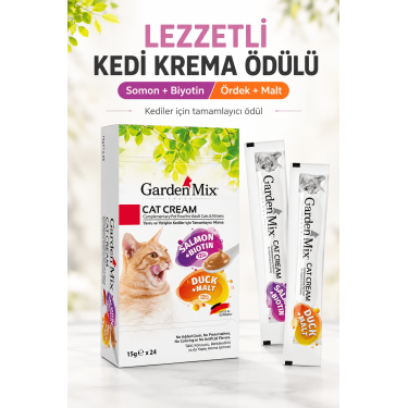 Garden Mıx Kedi Kreması Xxl Somon+ördek 15gr*24