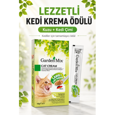 Garden Mıx Kedi Kreması Kuzu+kedi Otu 15gr*5