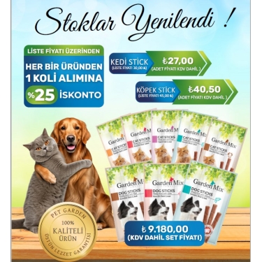 GARDEN MİX KEDİ, KÖPEK STİCK SET KAMPANYASI