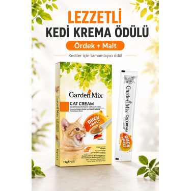 Garden Mıx Kedi Kreması Ördek+malt 15gr*5